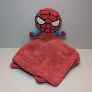Spiderman Miniso Marvel Spider-Man Security Blanket Lovey Cuddle Red 15"